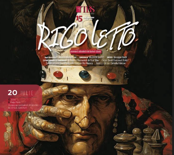 Premiera absolută de balet clasic Rigoletto închide stagiunea baletului sibian, în Piața Mare