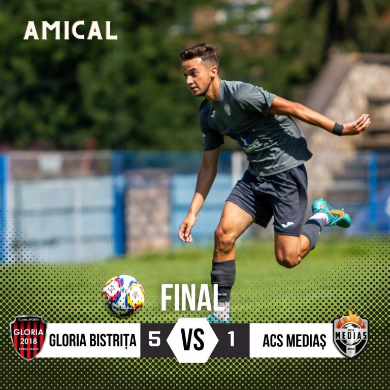 ACS Mediaș a pierdut cu 1-5 în deplasarea de la Bistrița