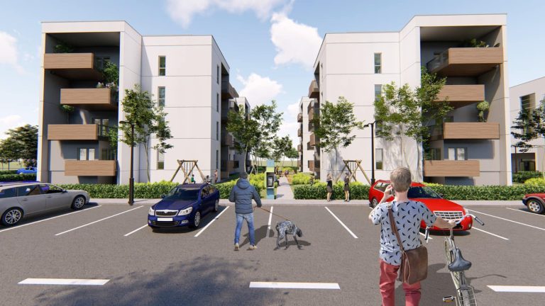 FOTO: ANL a scos la licitație construcția celor 4 blocuri din Mediaș. Când vor începe lucrările