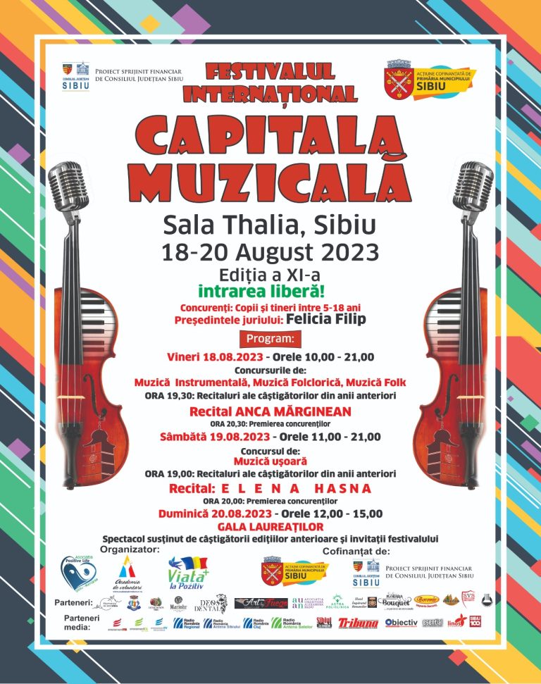 Începe Festivalul Internațional „Capitala Muzicală”, la Sibiu. Premii totale de peste 10.000 de lei