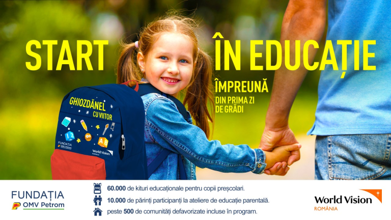 Peste 1.000 de copii și părinți din Sibiu, beneficiari ai programului „Start în educație”
