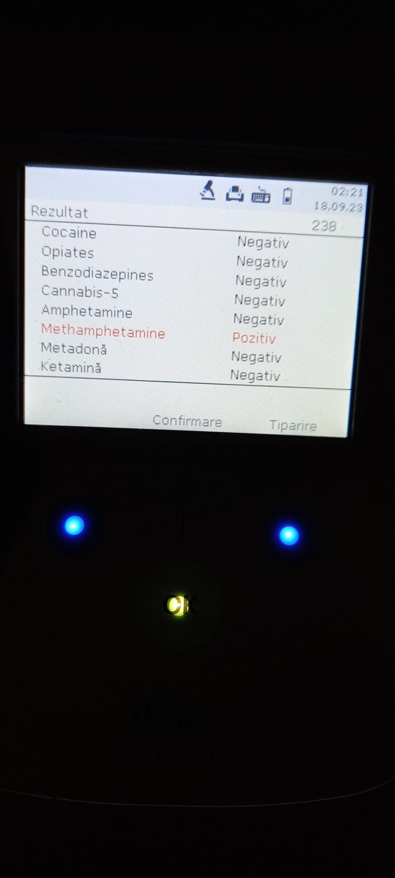 FOTO: Bărbat prins la volan, în Sibiu, după ce a consumat metamfetamină