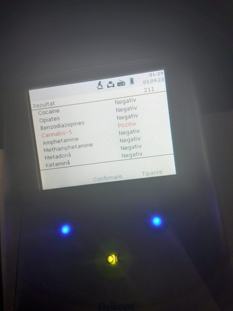 FOTO: Sibian descoperit la volan după ce a consumat cannabis