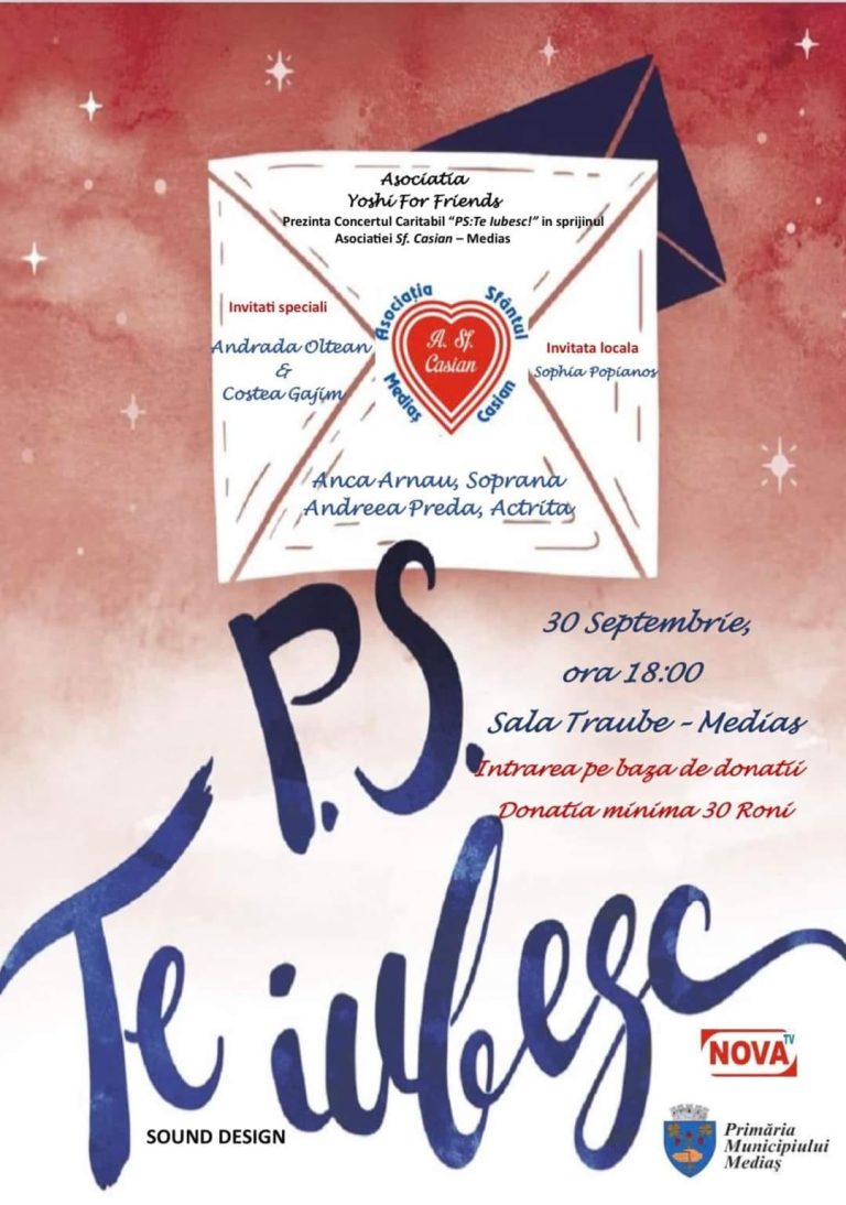 Spectacol caritabil la Sala Traube din Mediaș