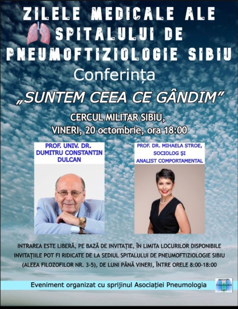 Încă 400 de invitații pentru cea de-a doua conferință „Suntem ceea ce gândim”, susținută de Constantin Dulcan și Mihaela Stroe