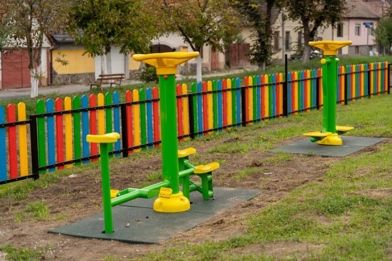 A început modernizarea parcului Sub Alee din Mediaș