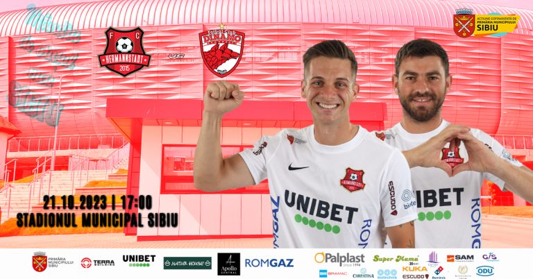 Jucătorii lui FC Hermannstadt vând bilete pentru meciul cu Dinamo