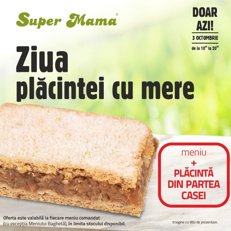 Unde poți mânca astăzi plăcintă cu mere gratis în Sibiu