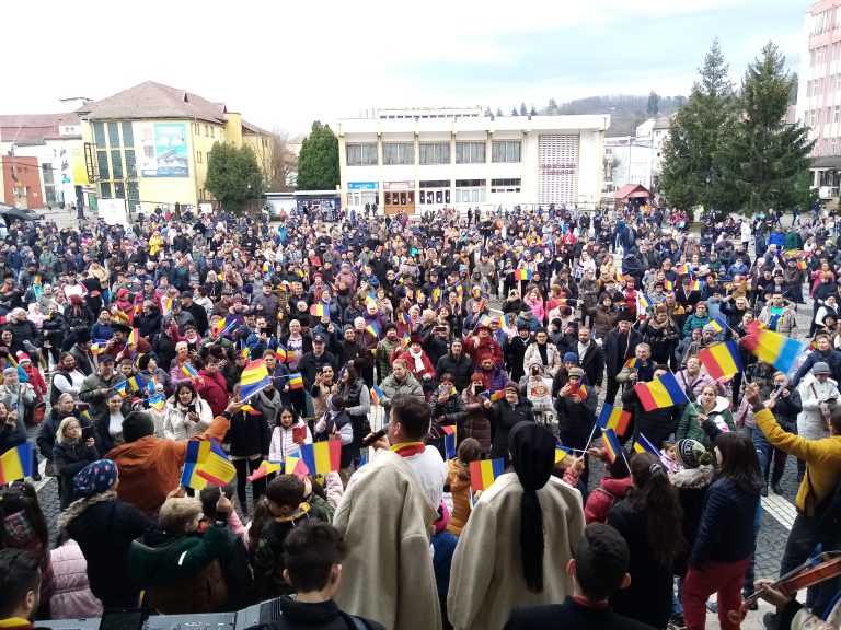 FOTO: Câteva mii de medieșeni au marcat cei 105 de la Marea Unire