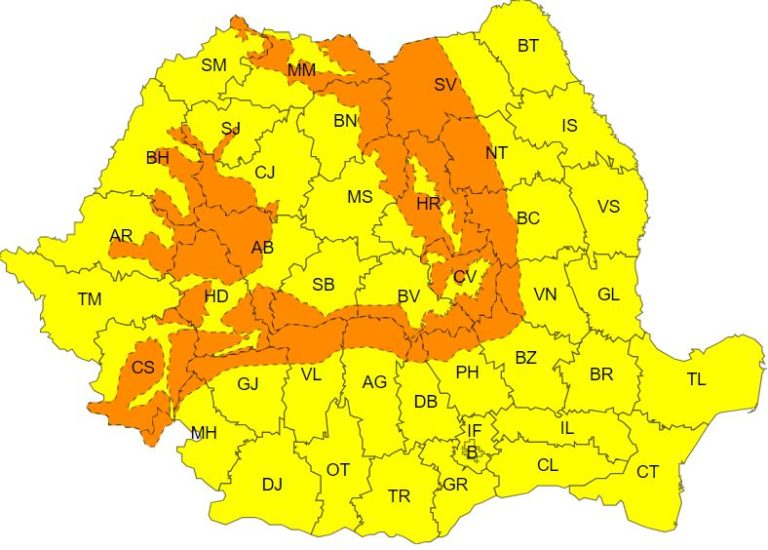 Avertizare meteo: Viscol puternic în zona înaltă a județului Sibiu