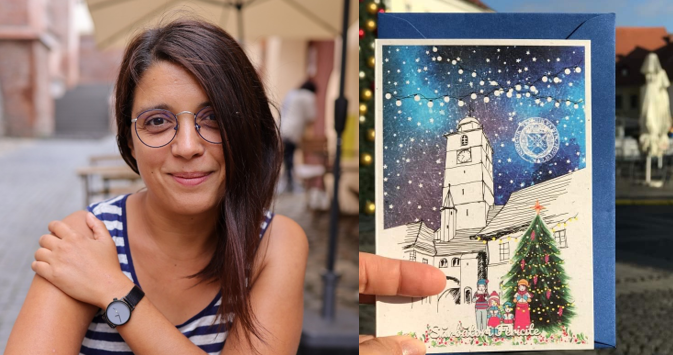 Povestea Anei, artista care reînvie tradiția felicitărilor de Crăciun