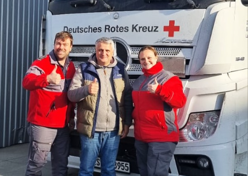 Moșul de la Crucea Roșie Sibiu străbate județul în lung și-n lat