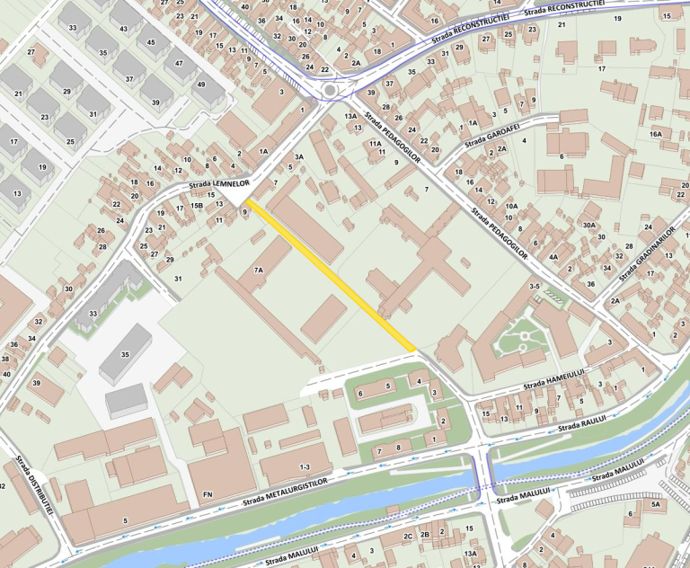 Drum de legătura între cartierele Tineretului și Veteranilor cu strada Șurii Mici. Altul va lega strada Lemnelor de strada Metalurgiștilor