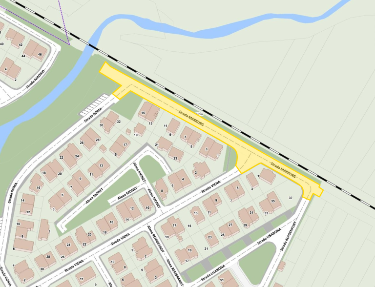 Strada Marburg din cartierul Tineretului intră în reabilitare