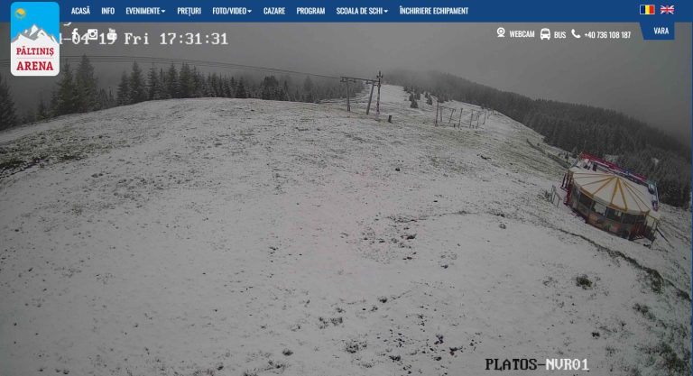 FOTO: Iarna a revenit în județul Sibiu