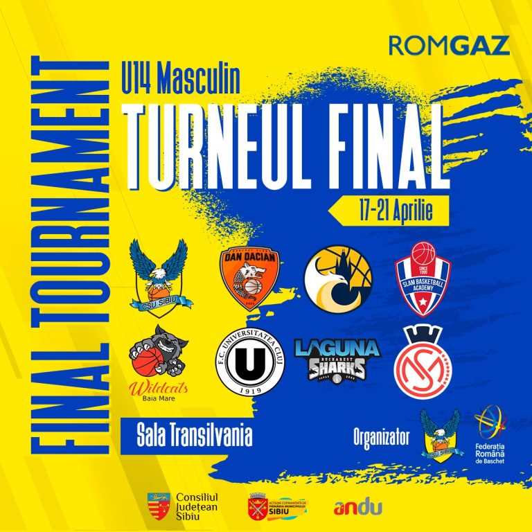 CSU ANDU Sibiu în cărți pentru titlul național la baschet U14 masculin 