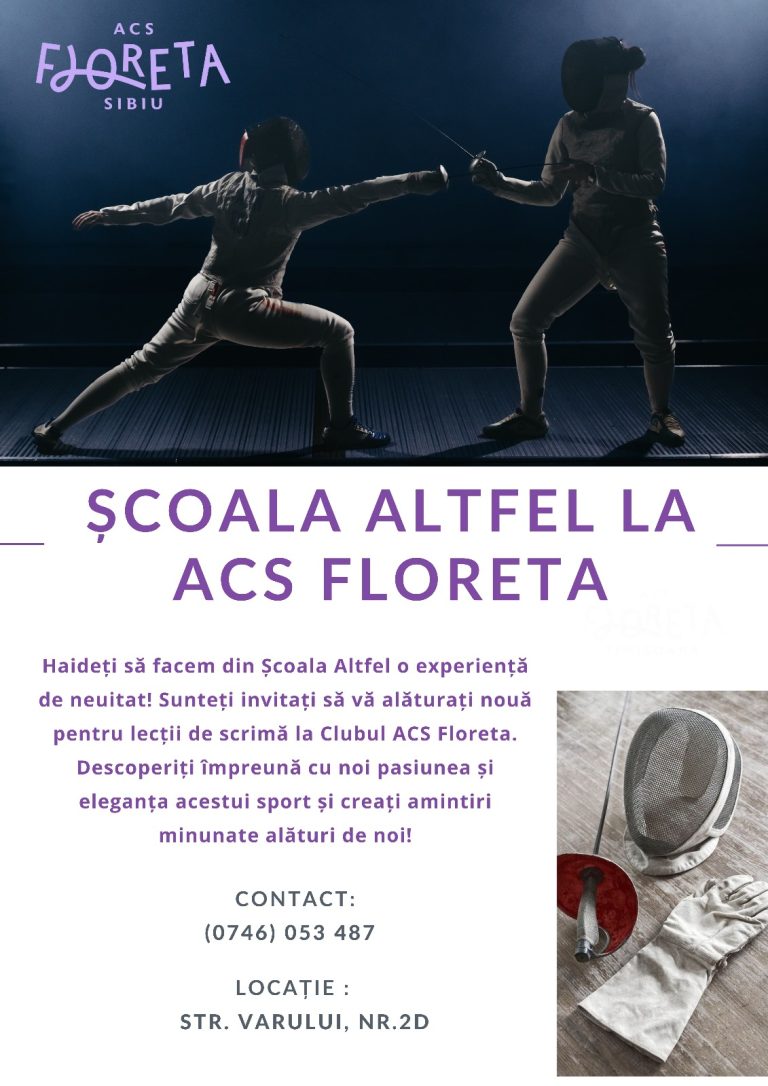 ”Școala altfel” primește invitație la scrimă
