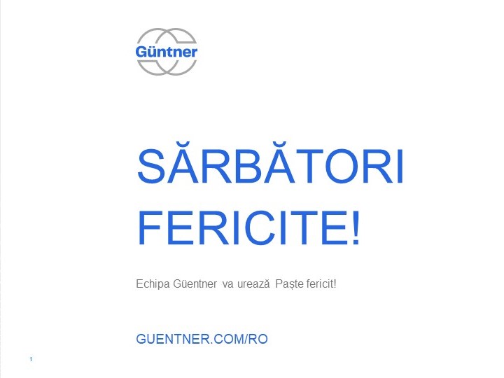 Mesajul Güntner de sărbători