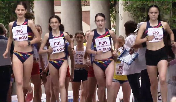 FOTO: Atleta medieșeană Vanesa Giangu, la prima cursă internațională din carieră