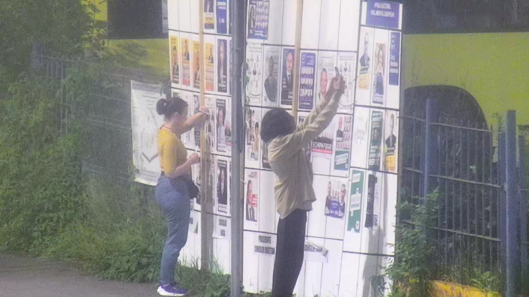 FOTO: 7 cazuri de distrugere a afișelor electorale din Sibiu. Imaginile, predate polițiștilor