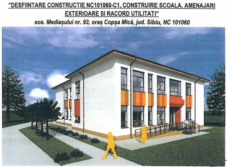 Proiect aprobat: La Copșa Mică va fi construită o școală nouă
