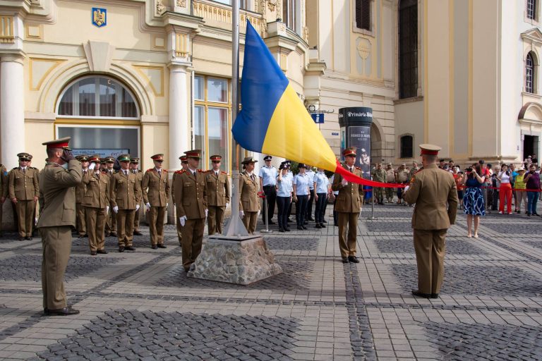 Ziua Drapelului Național al României sărbătorită la Sibiu