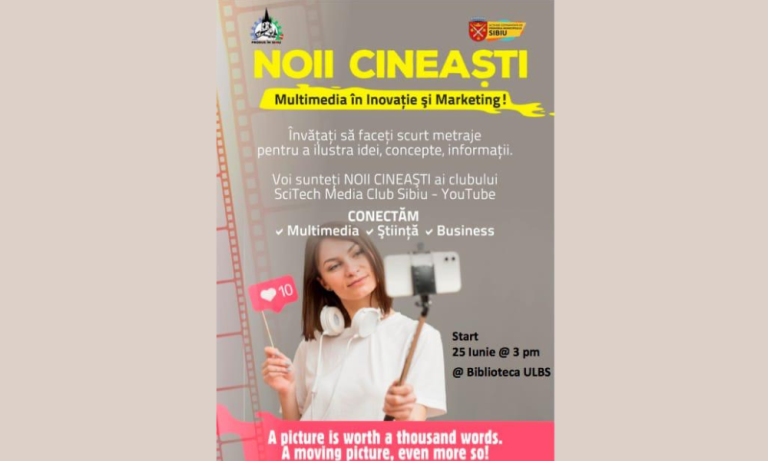 Liceenii sunt invitați la Noii Cineaști: Multimedia în Inovație și Marketing, ediția 2024