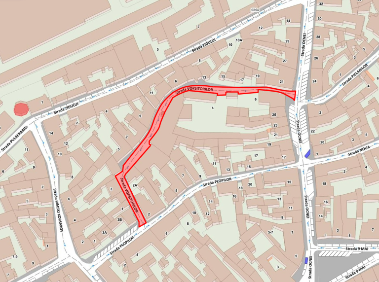 Reparații pe strada Vopsitorilor