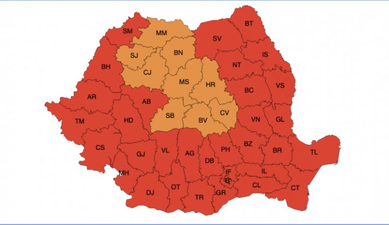 ALERTĂ METEO: Luni și marți avem 39 și 40 de grade Celsius în județul Sibiu. Codul Roșu de caniculă se extinde în țară