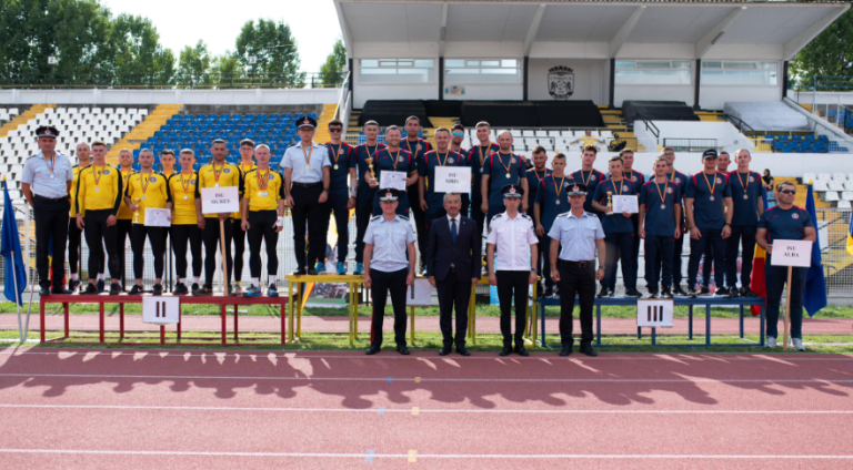 Pompierii sibieni, campioni la Concursurile Serviciilor Profesioniste pentru Situații de Urgență – etapa zonală
