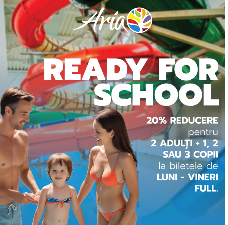 Pregătește-te pentru școală cu noua campanie Ready for School la Aria Sibiu!