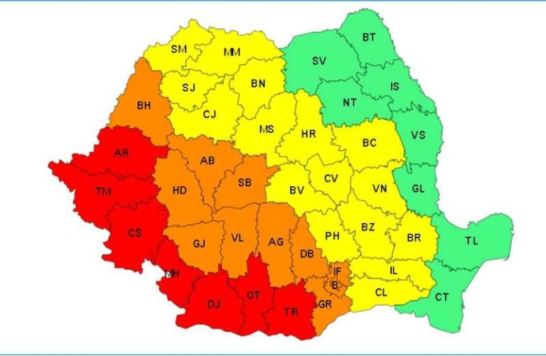ALERTĂ METEO: Nu scăpăm de Codul Portocaliu de caniculă nici vineri