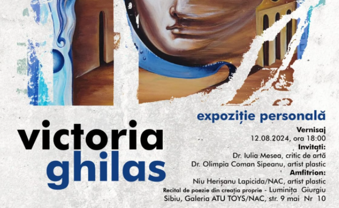 Artista Victoria Ghilas își prezintă „Expoziția Personală” la Sibiu