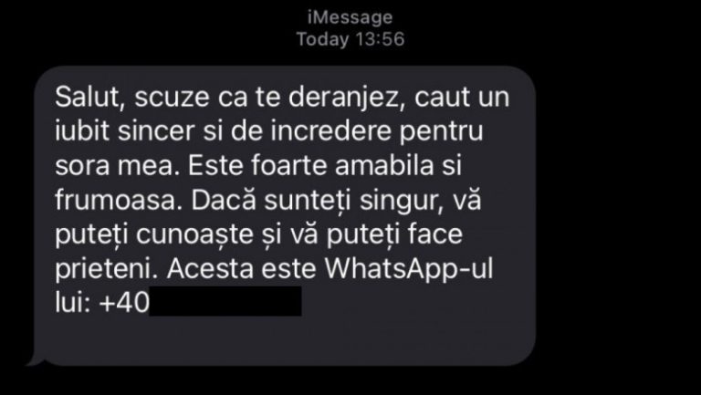 Unde i-a dus mintea: o nouă metodă de fraudă în România. „Salut, scuze ca te deranjez, caut iubit sincer si de încredere pentru sora mea”