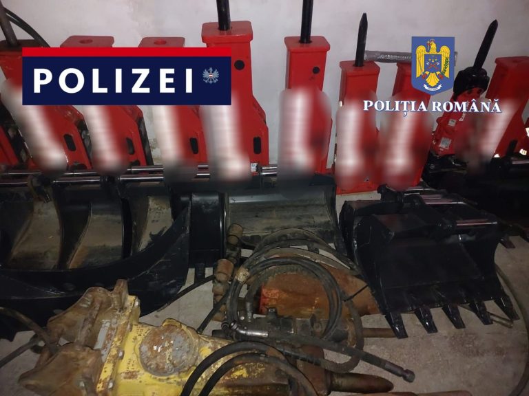 ULTIMA ORĂ/FOTO și VIDEO: Un medieșean a furat utilaje de construcții de aproape 250.000 de euro din Austria