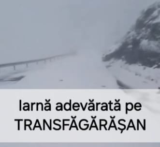 ULTIMA ORĂ/VIDEO: Ninge abundent pe Transfăgărășan. Avertismentul drumarilor