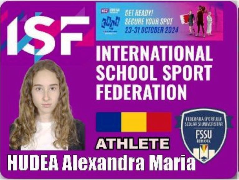 FOTO: Medieșeanca Alexandra Hudea, două medalii de bronz și locul 6 mondial la Festivalul Mondial al Sportului Școlar