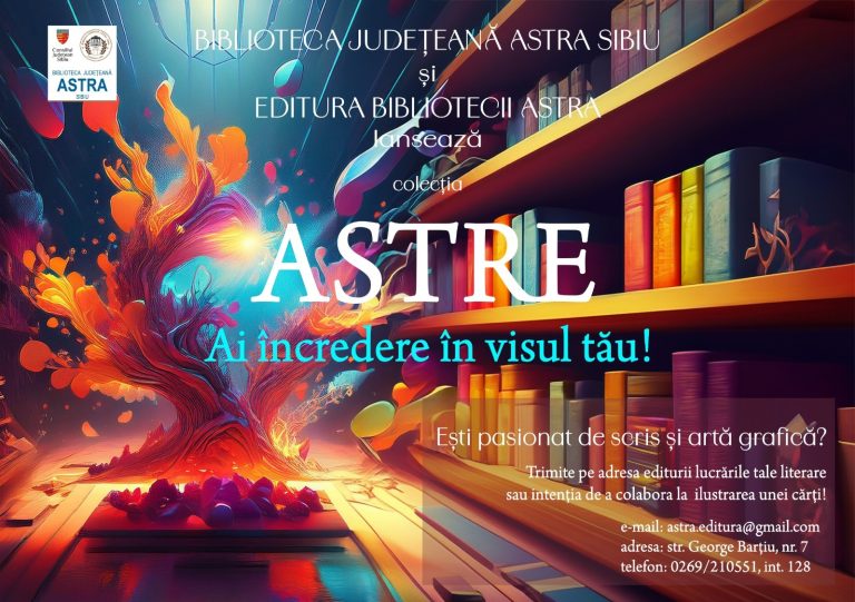 „ASTRE”, un proiect editorial dedicat adolescenților creativi din Sibiu