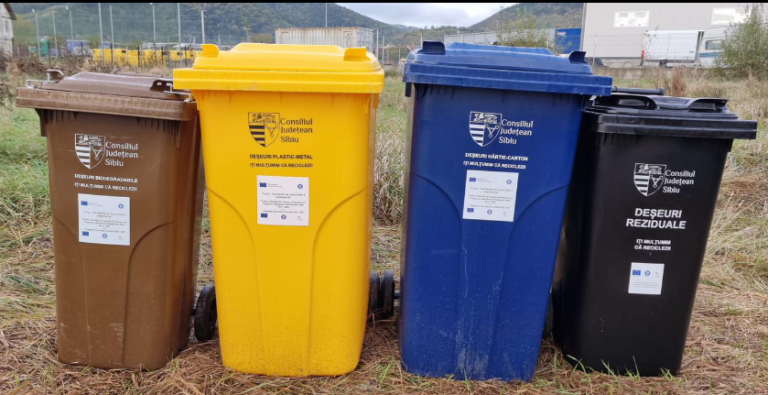 Primăria Săliște anunță distribuirea pubelelor pentru colectarea deșeurilor începând cu 10 octombrie