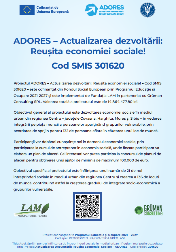 ADORES: Proiectul care transformă economia socială!