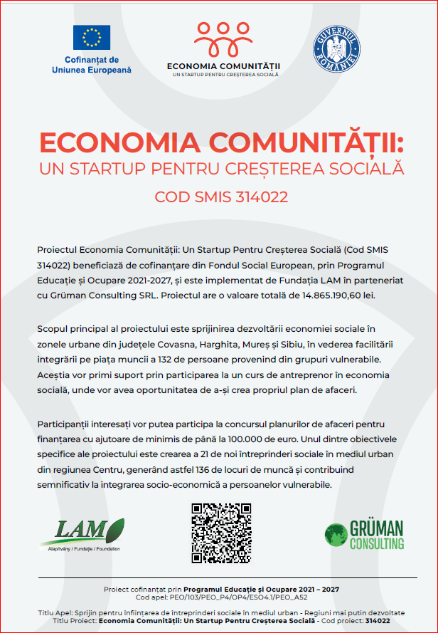 Economia comunității: Un startup pentru creșterea socială!