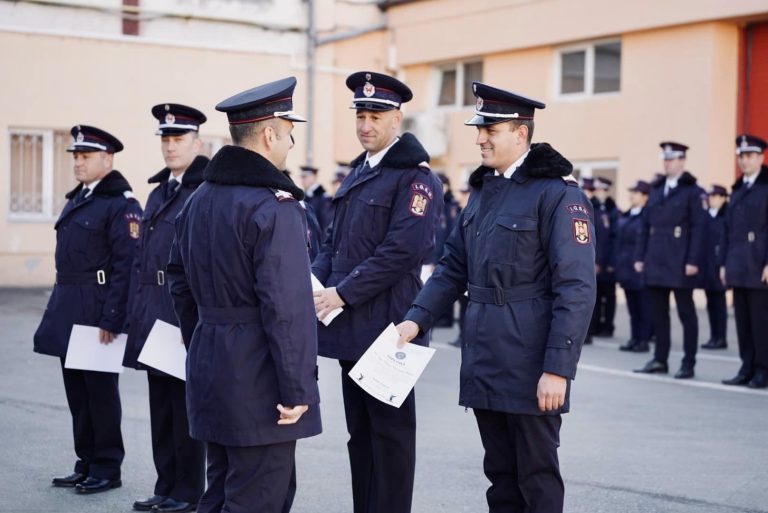 FOTO: Pompieri sibieni avansați în grad