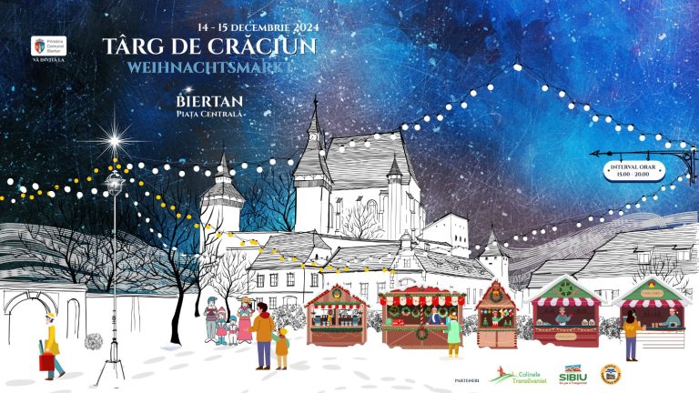 Târg de Crăciun la Biertan. Două zile cu multe bunătăți, băuturi calde și concerte de colinde