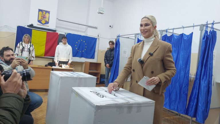 Raluca Turcan a votat la Sibiu