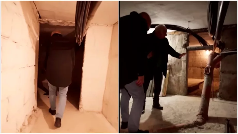 FOTO/VIDEO: De frica războiului, locuitorii unui bloc au transformat beciul în buncăr
