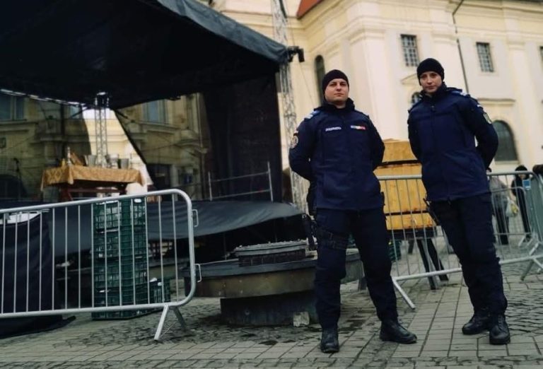 Jandarmii sibieni la post de Bobotează și  la restul manifestările tradiționale din această perioadă
