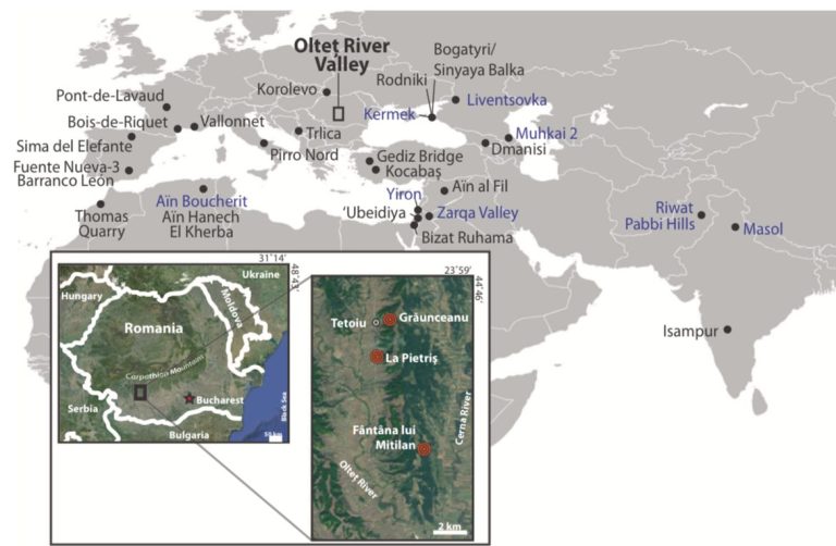 Cele mai vechi urme de locuire umană din Europa, descoperite în România: peste 1,95 milioane de ani vechime