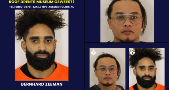 Poliția olandeză publică identitățile a doi suspecți în cazul furtului de tezaur dacic de la Muzeul Drents