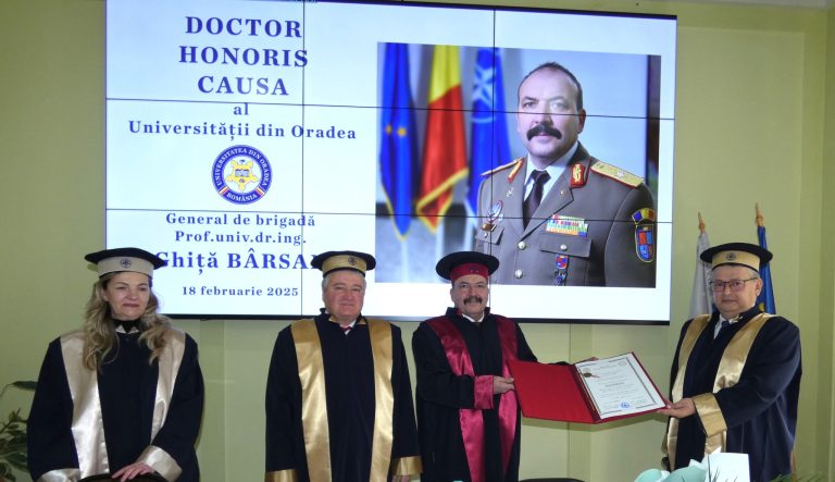 Comandantul Academiei Forțelor Terestre din Sibiu, distins cu titlul de Doctor Honoris Causa