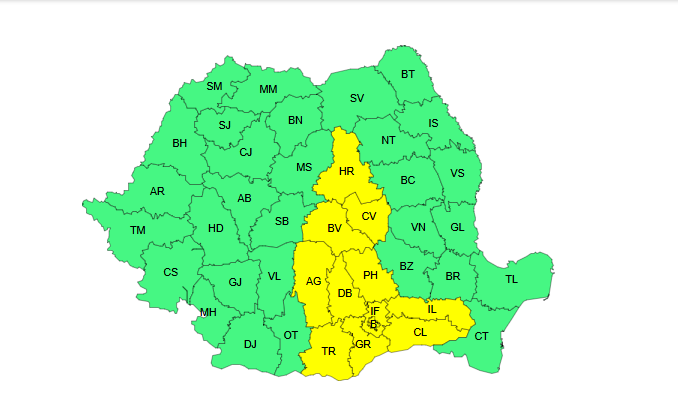 Meteorologii prelungesc Codul Galben de ger